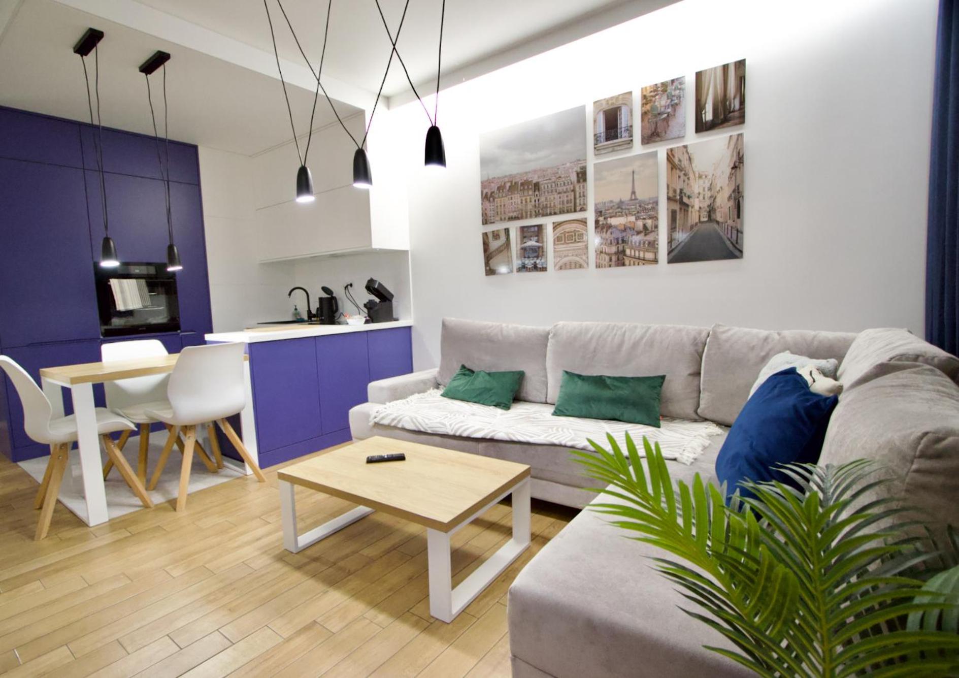 Wola Blue Modern Apartment Varsóvia Exterior foto